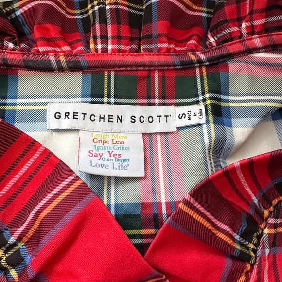 Gretchen Scott Ruffneck Top in Duke of York | Size Small - Picture 8 of 9